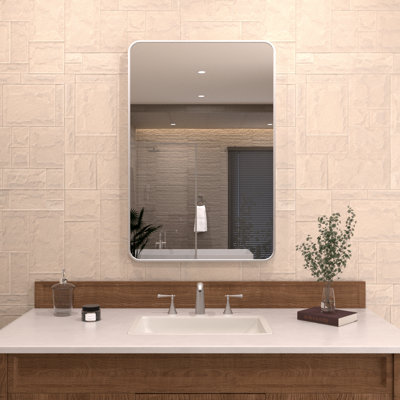 Miroir de meuble-lavabo mural moderne moderne l 24 po x H 36 po Cozy