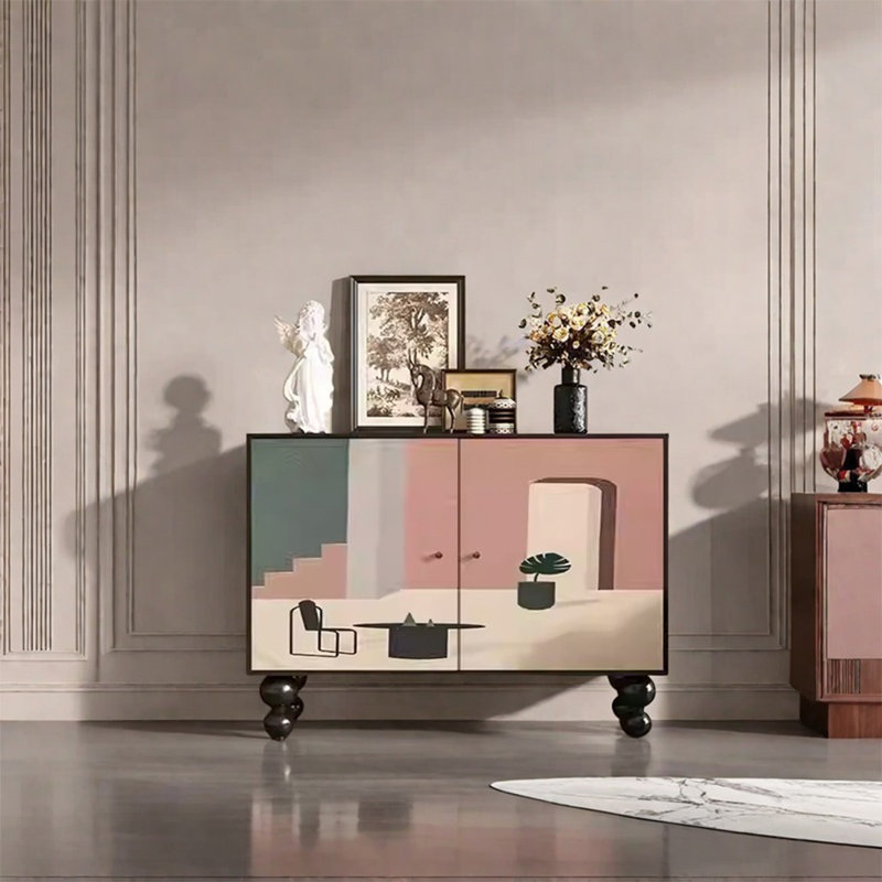Storage Cabinet with Two-Tier Shelving