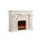70.87" White Without Heating Landscape Electric Fireplace-849632589