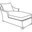 Housse pour chaise longue d'extérieur Jadon-73141274