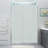 Belmore XL 57.25" W x 80" H Hinged Frameless Shower Door with StarCast Clear Glass-110780306-93064355