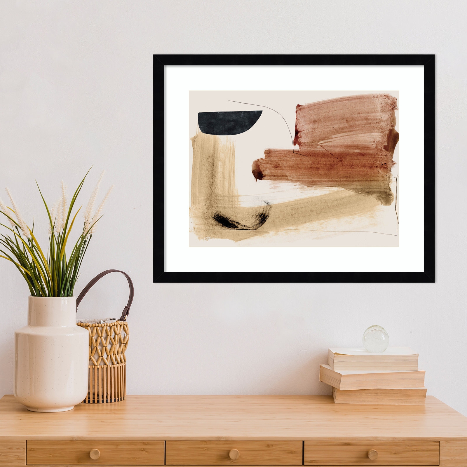 Cleve "Cooking" Print by Dan Hobday, Black, 17" H x 21" W