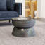Table basse en métal martelé-982213855