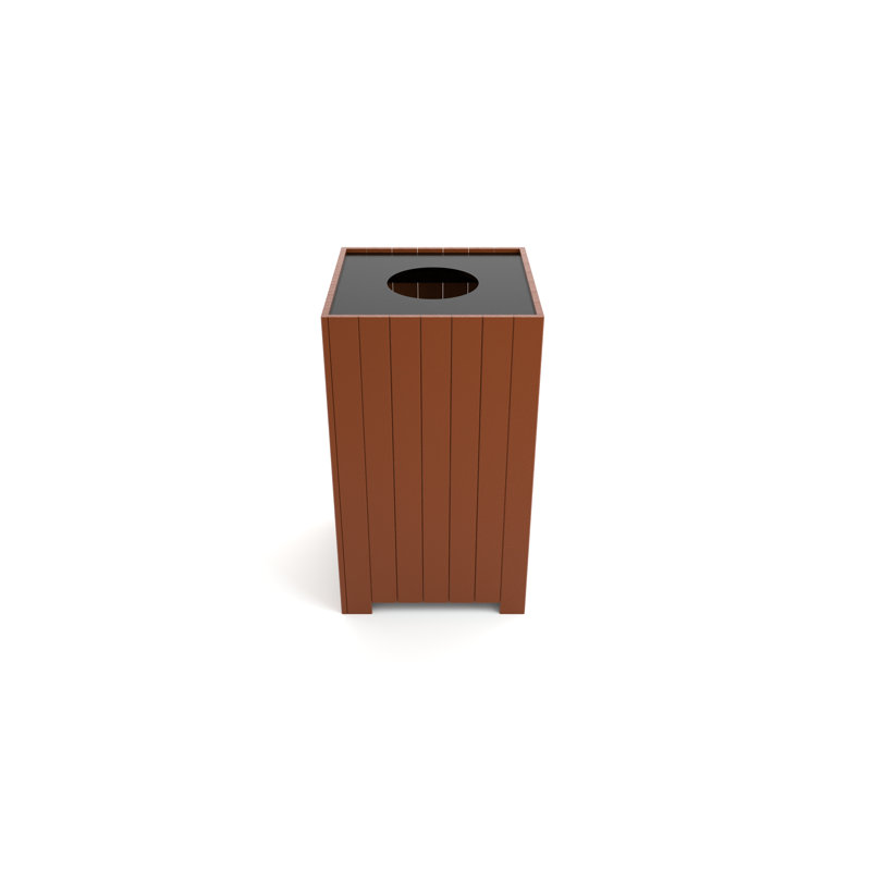 Réceptacle carré standard, 20, Brun