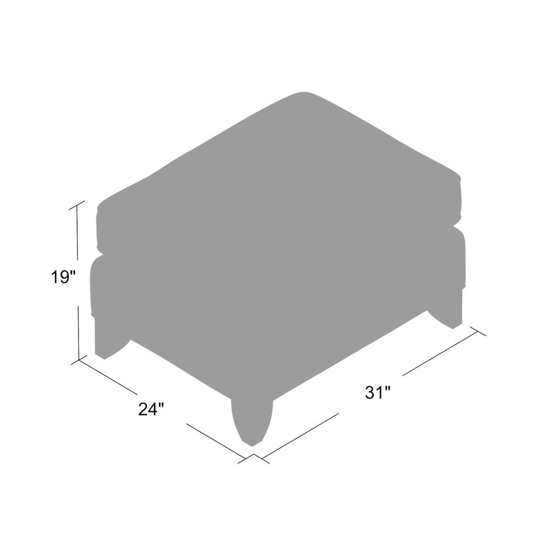 Upholstered Ottoman, Manhattan, Goody 23