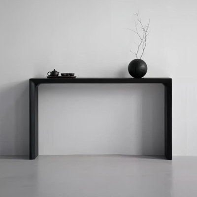 Console noire simple de style italien