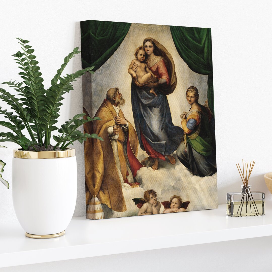 Leinwandbild The Sistine Madonna von Raphael