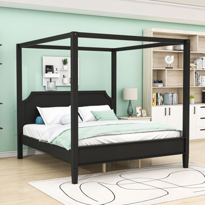 Canopy Platform Bed with Headboard