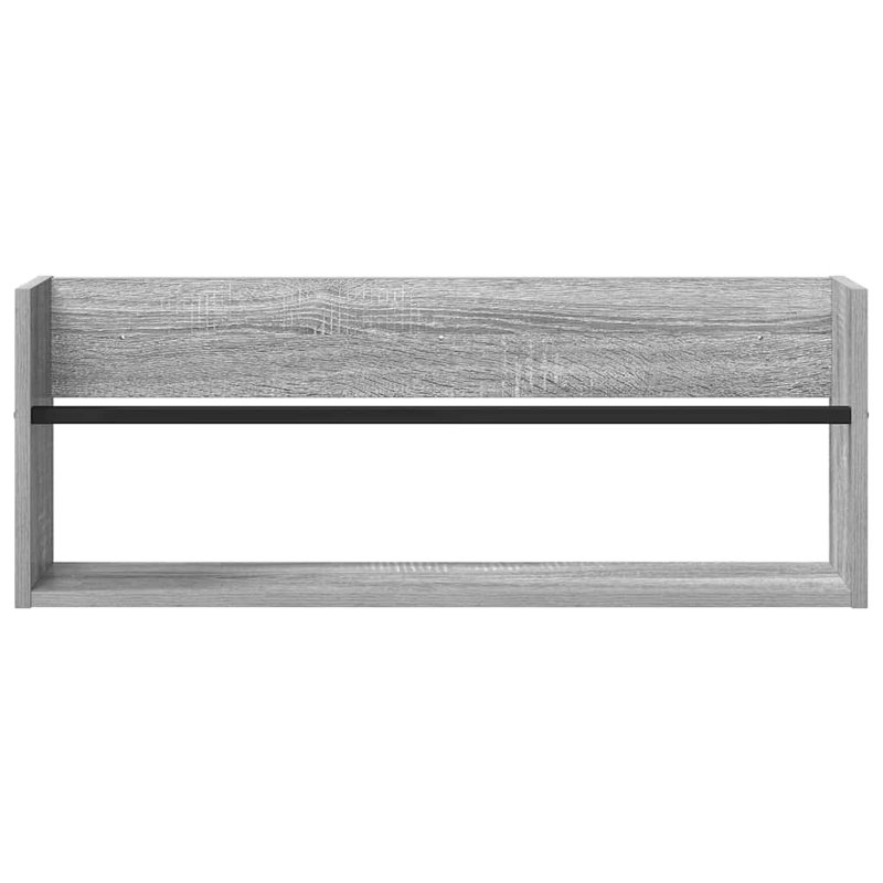 Wood Magazine Rack, Grey
