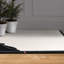 Tapis art abstrait lavable à la main 8 pi x 10 pi, douceur céleste avec envers antidérapant