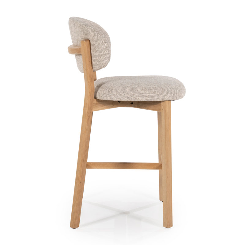 Mikky Barstool, Gray, Natural