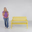 Powder Coated Steel Outdoor Bench-1200318897