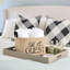 Panier de rangement en toile de jute «Be our invité»
