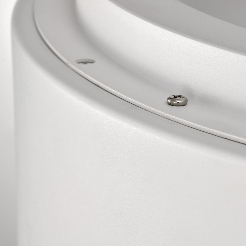Lucien 1-Light Dimmable Integrated LED Flush Mount, White, 6'' H x 23.5'' W x 23.5'' D