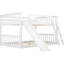 Lit double superposé double en blanc - Matériaux de qualité pour la glissade et le lit convertibles de longévité, lit double, solution de vie moderne-46963751