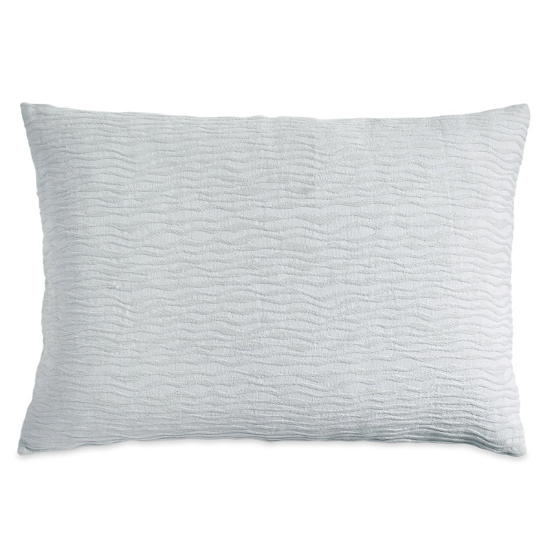 Stonewash Matelasse Coverlet Sham, Standard, Gray