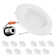 5/6" Round 15W Baffle LED Recessed Dimmable Downlight, 120V, 1100LM, CCT Selectable