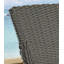 Tabouret de bar de patio en teck avec coussin Ennis-33441017-50960459