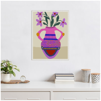 Petals of Passion by Inkheart Designs Framed Canvas Wall Art Print