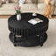 Table basse avec rangement, pieds robustes en bois massif pour salon Mid-Century-738529674