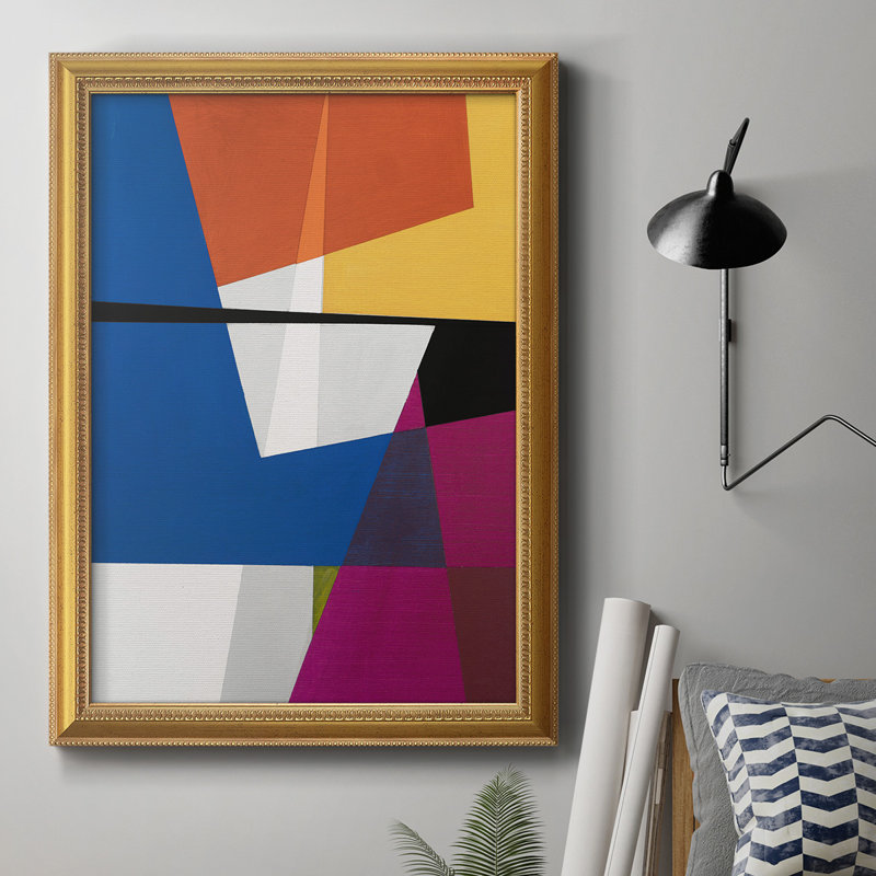 Modular V Premium Framed Canvas- Ready To Hang, 36" H x 24" W x 2.5" D