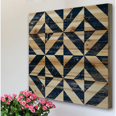 « square puzzle », reproduction sur bois