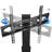 Rfiver Black Swivel Floor Stand Mount for Greater than 50" Screens with Shelving, Holds up to 110 lbs