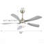 Ventilateur de plafond intelligent de 52 pouces avec lumière avec 5 pales en ABS à intensité variable et fonction mémoire-1669023734-1669023735