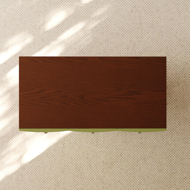 Commode d'appoint de style minimaliste italien, Vert