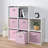Fabric Storage Cubes,Colored Storage Cube Organizer Bins,Toy Bin,Collapsible Storage Baskets for Clothes,Books,Toys,6-Pack-1493246072-1493246070