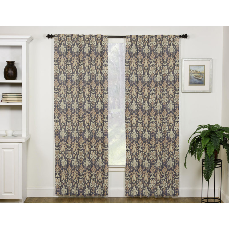 Ikat brown panel