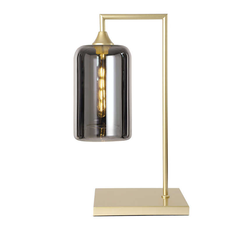 Wang Metal Table Lamp, Silver, Gold