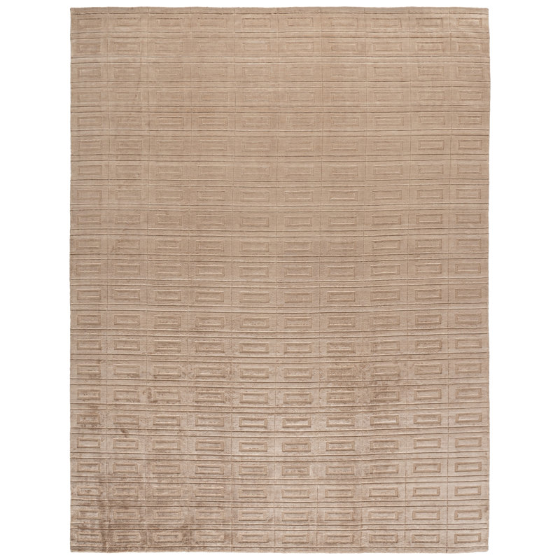 Tapis géométrique tissé à la main Danyele, Rectangle 8 pi x 10 pi