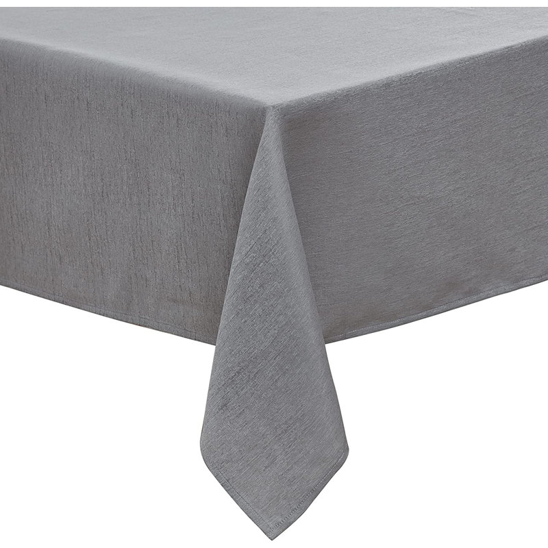 Polytetrafluoroethylene Addison Water And Stain-Resistant Tablecloth, 60 X 84 Inch Tan, Gray