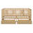 Space-saving Twin Size Solid Wood Daybed With Safety Fence Guardrails - Versatile For Bedroom Playroom