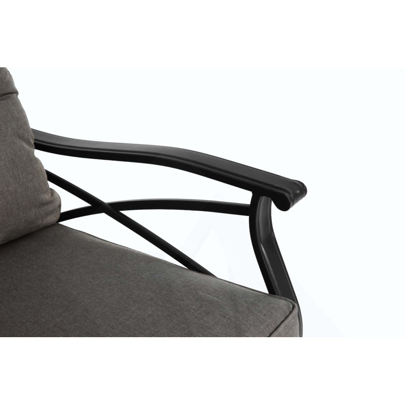 Outdoor Swivel Rocker Chairs Set 3 Piece With 1 Table And 2 Rocking & Swivel Chairs Support 350Lbs Wicker Outdoor Furniture Patio Conversation Set