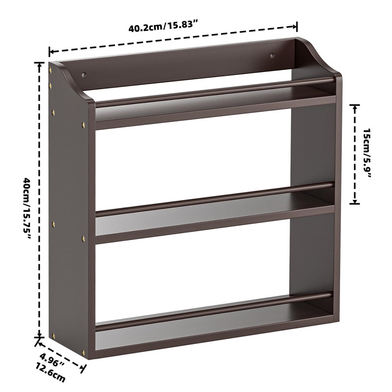 Stainless Steel Spice Rack, Brown