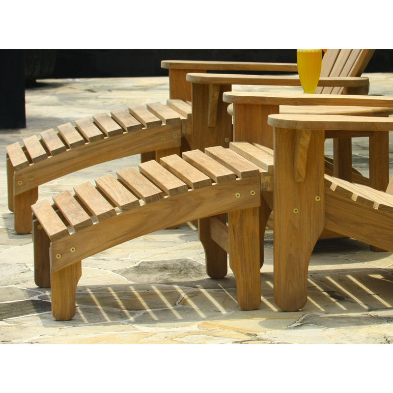 Teak Adirondack Footrest
