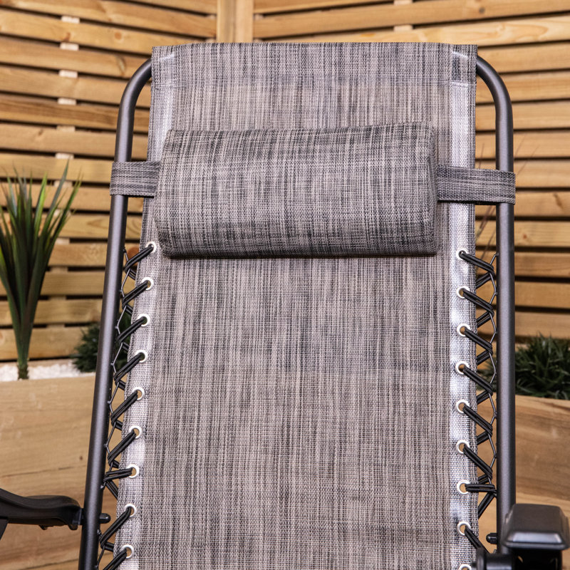 Samuel Alexander Folding Recliner Chair, Grey