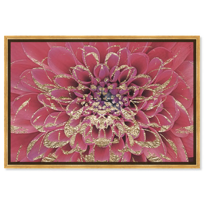 Floral and Botanical Floral Gold Florals - Reproduction d'art graphique sur toile