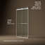 Levity Plus Less Sliding Shower Door, 81-5/8 In. H X 44-5/8 - 47-5/8 In. W, With 3/8 In.-Thick Crystal Clear Glass-1465223165
