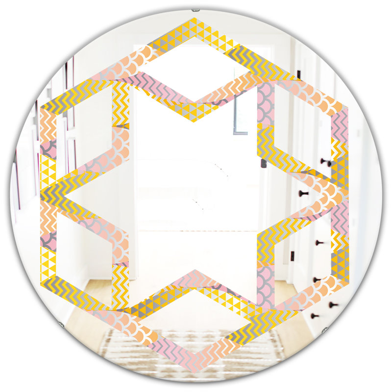 Miroir mural Hexagon Star, H 23,6 po x l 23,6 po
