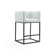 Upholstered Counter Stool with Metal Frame