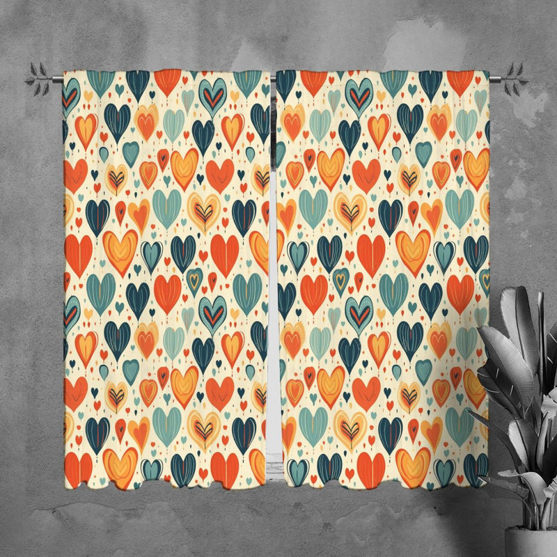 Paire de rideaux obscurcissant en polyester Mearah, L 40 po x L 82 po
