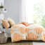 Édredon tendance pour lit double / grand lit, orange: double / grand lit, orange, doux au toucher