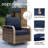 Wicker 9 - Person Modular Patio Conversation Set with Cushions-115188477