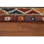 Tapis traditionnel antique à motif géométrique 4 x 7