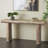 Bergamot 63" Distressed White Narrow Console Table