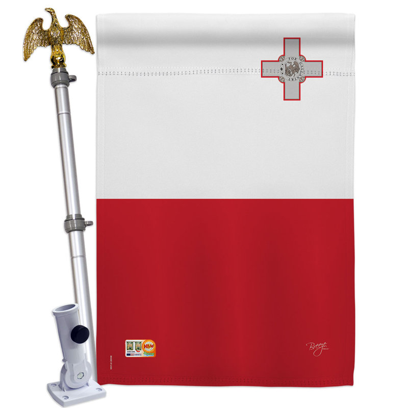 Ensemble de drapeaux en polyester 2 côtés 40 x 28 po