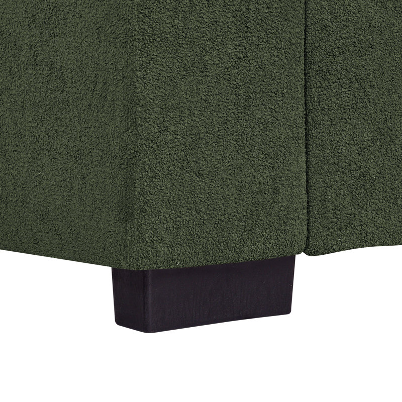 Aquarine Upholstered Sofa, Dark Green